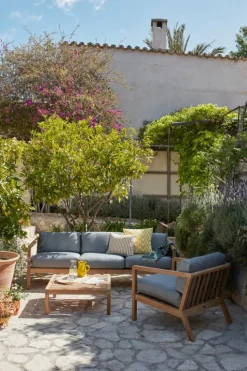 Skagerak Virkelyst 2-seater sofa, teak - ash grey