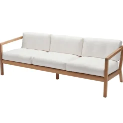 Skagerak Virkelyst 3-seater sofa, teak - white