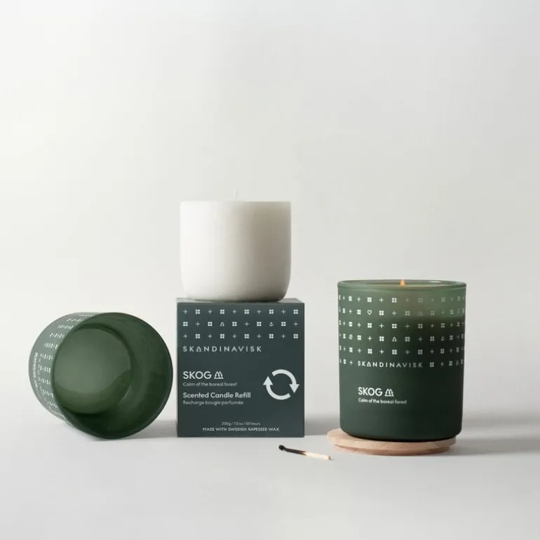 Skandinavisk Scented candle refill, SKOG, large