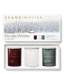 Skandinavisk Scented candle set, 3 pcs, NORDIC WINTER