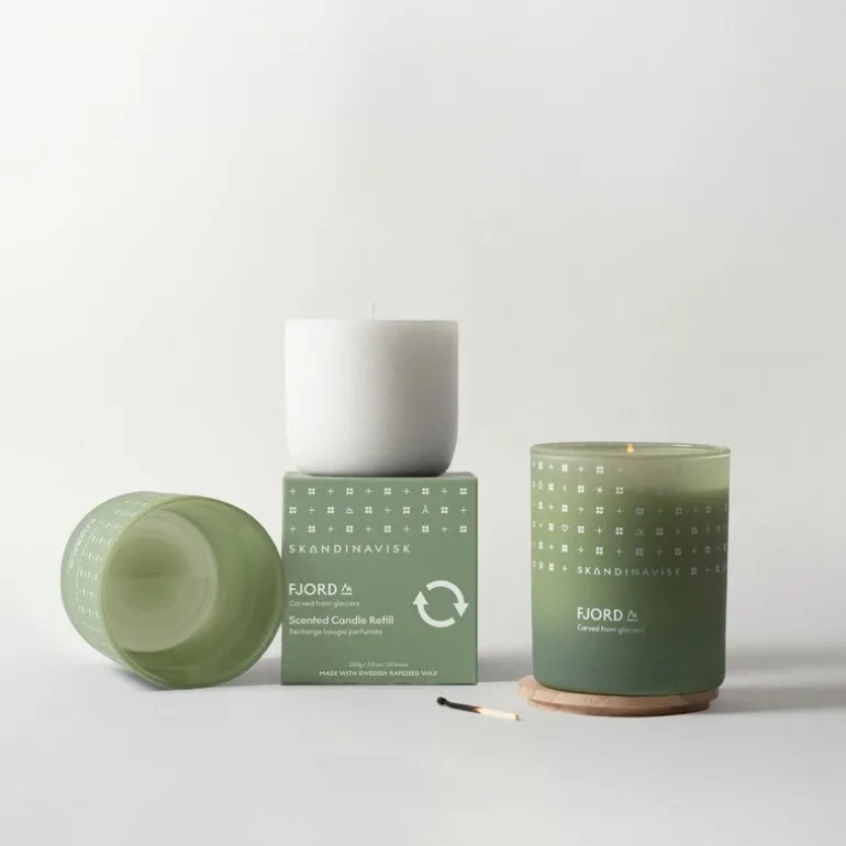 Skandinavisk Scented candle refill, FJORD, large