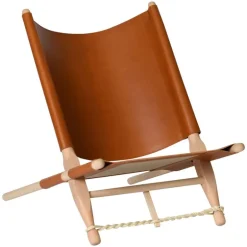 Skovshoved Møbelfabrik OGK safari chair, beech - cognac leather