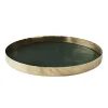 Skultuna Karui tray, dark green leather