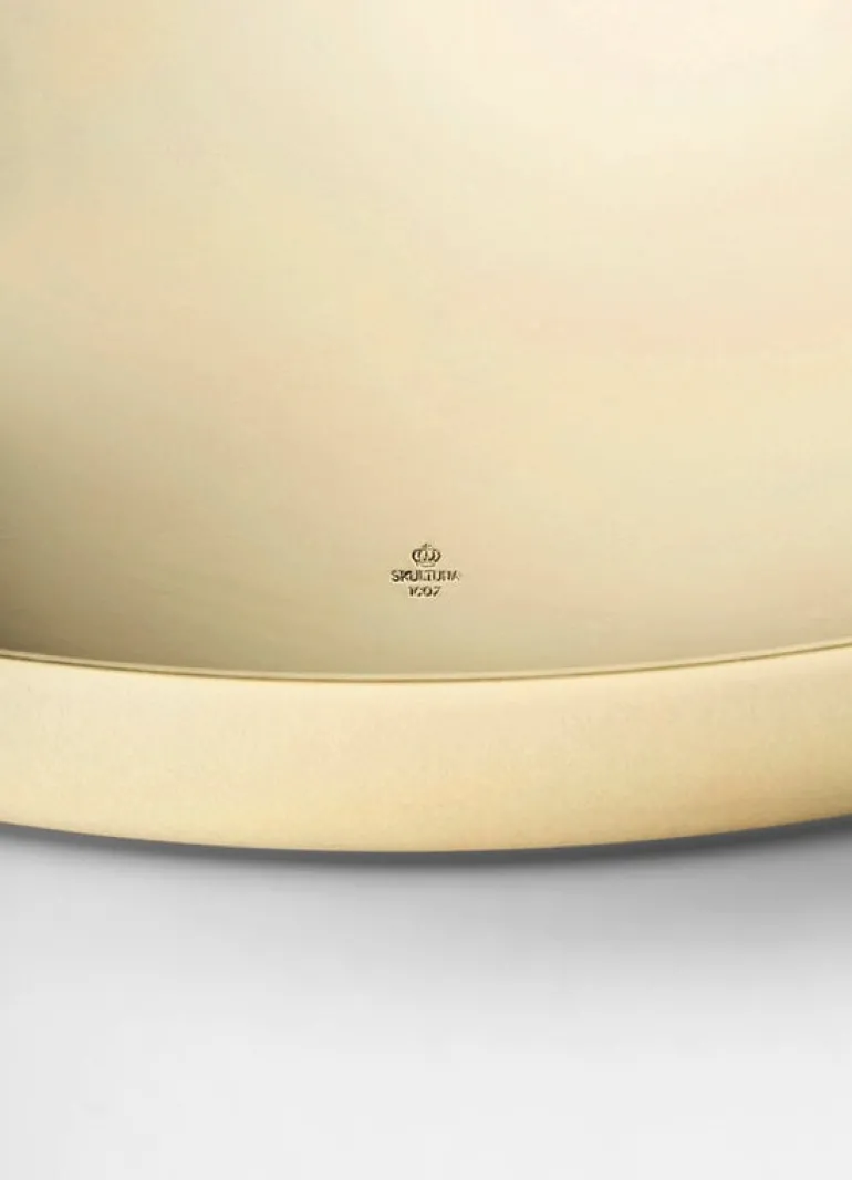 Skultuna Karui tray, medium, ink blue leather