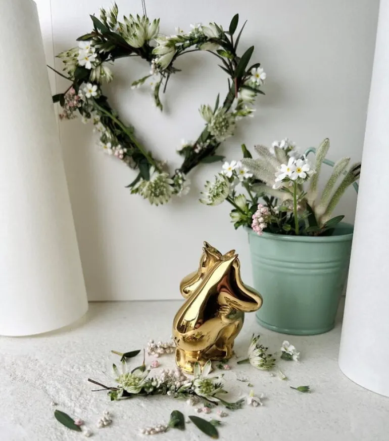 Skultuna Moomin x Skultuna Moomintroll & Snorkmaiden figure