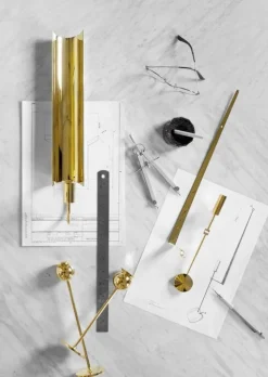 Skultuna Reflex sconce, polished brass