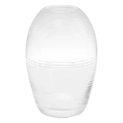Spring Copenhagen Laine vase, oval, 20 cm, clear