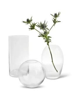 Spring Copenhagen Laine vase, cylinder, 25 cm, clear