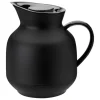 Stelton Amphora vacuum jug for tea, 1 L,  soft black