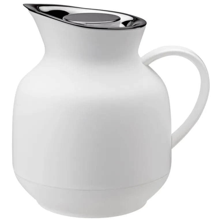 Stelton Amphora vacuum jug for tea, 1 L, soft white