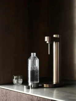 Stelton Brus carbonator, dark brown metallic