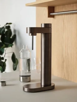 Stelton Brus carbonator, dark brown metallic