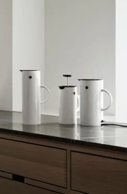 Stelton EM press coffee maker, white