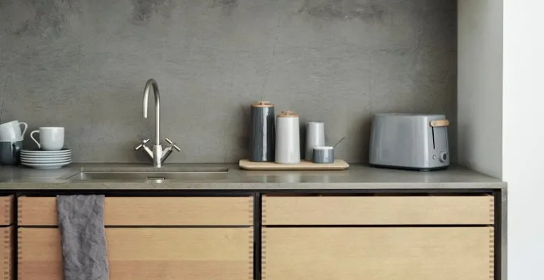 Stelton Emma storage jar, small, grey