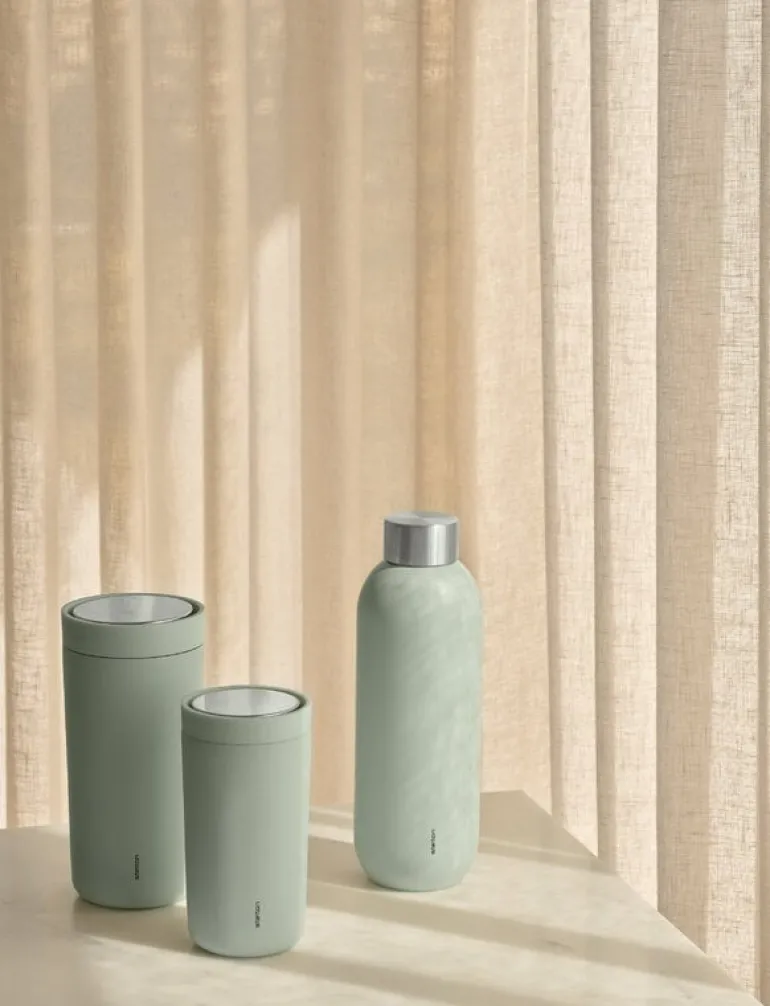 Stelton Keep Cool water bottle, 0.6 L, minty moss