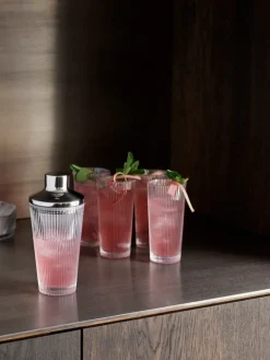Stelton Pilastro cocktail shaker, chrome - clear
