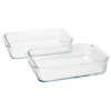 Stelton Pilastro ovenproof dish, 33.1 cm, 2 pcs, clear