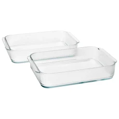Stelton Pilastro ovenproof dish, 33.1 cm, 2 pcs, clear