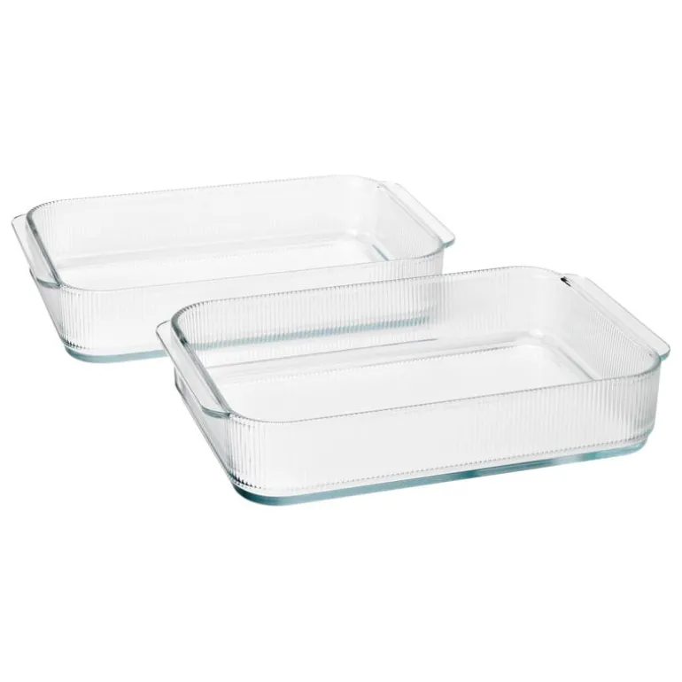 Stelton Pilastro ovenproof dish, 33.1 cm, 2 pcs, clear