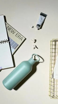 Stelton Tabi vacuum insulated bottle, 1 L, dusty green