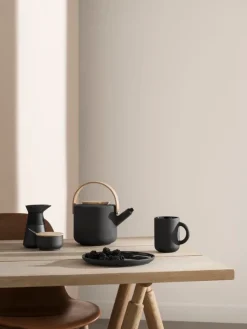 Stelton Theo milk jug, black
