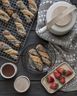 Stelton Theo tea cup with coaster, sand