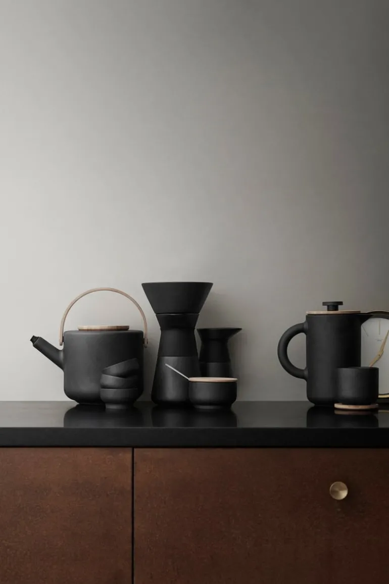 Stelton Theo teapot, black
