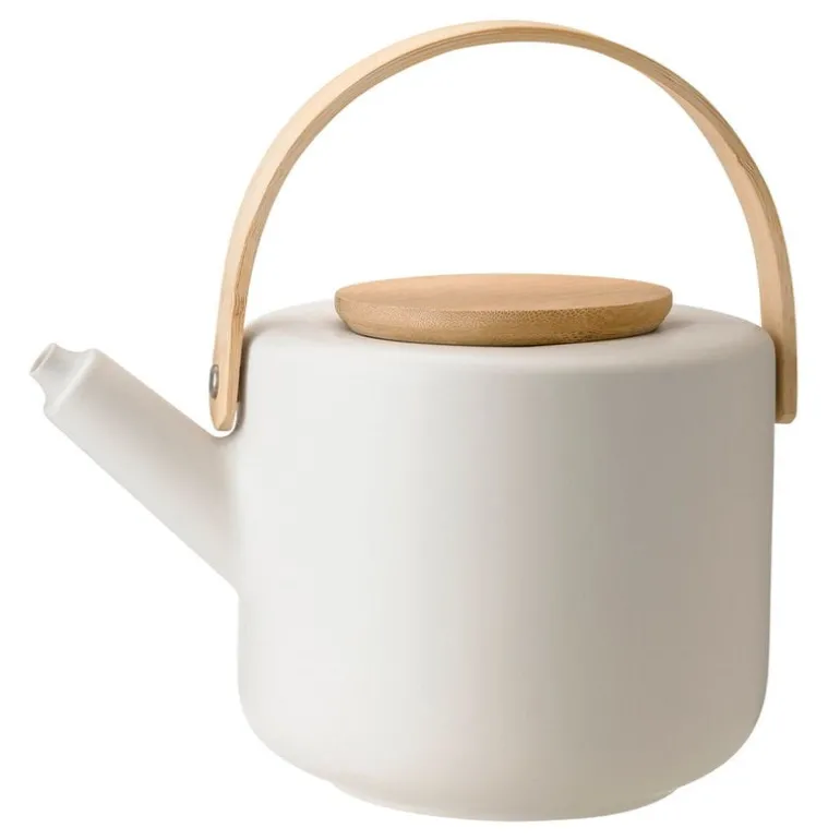 Stelton Theo teapot, sand