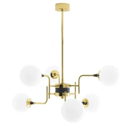 Stilnovo Galassia 6 pendant, gold - white