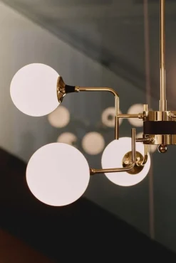 Stilnovo Galassia 6 pendant, gold - white