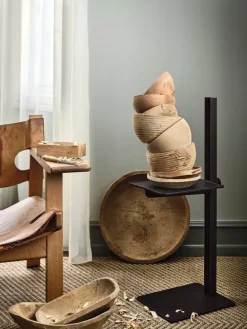 String Furniture Museum side table, dark brown