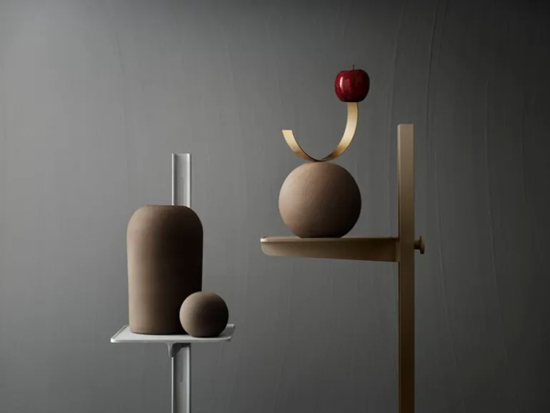 String Furniture Museum side table, aluminium