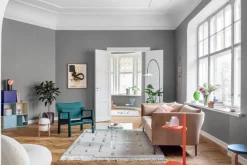 String Furniture Museum side table, orange