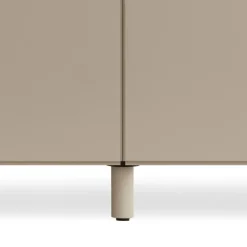 String Furniture Relief chest of drawers with legs, low, beige