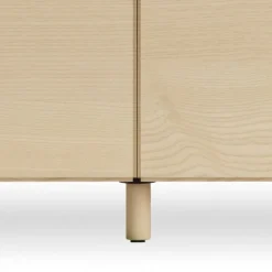 String Furniture Relief chest of drawers with legs, low, ash