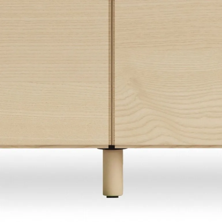 String Furniture Relief chest of drawers with legs, low, ash