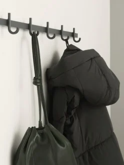 String Furniture Relief hook rail, medium, 82 cm, grey