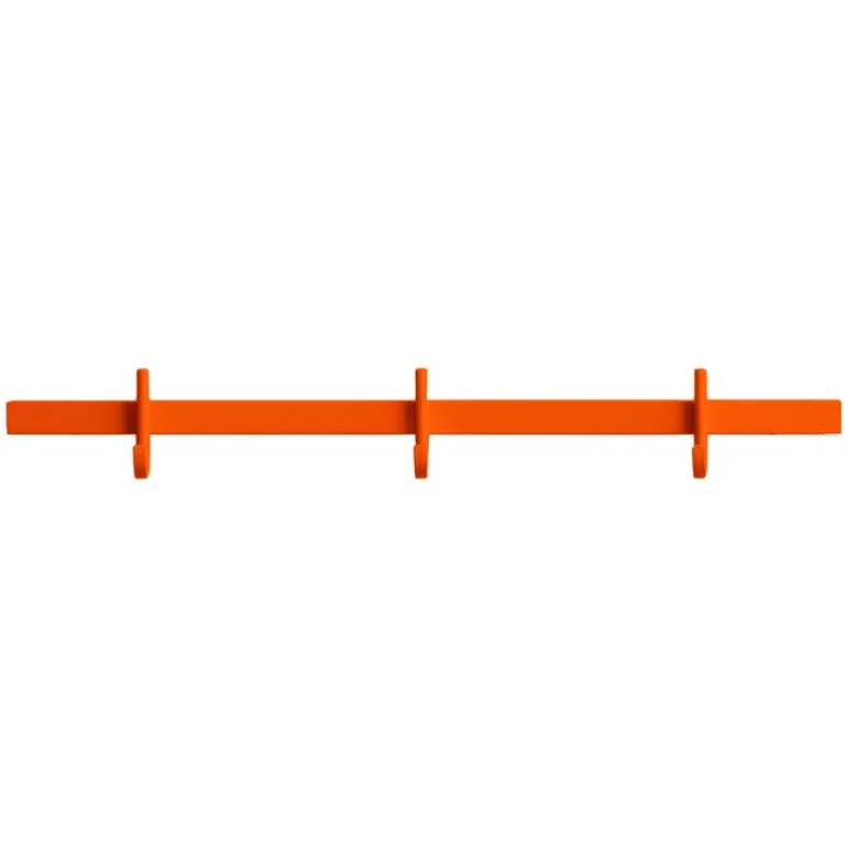 String Furniture Relief hook rail, small, 41 cm, orange