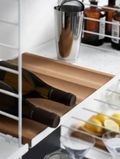 String Furniture String bottle tray, cork, 2 pcs