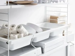 String Furniture String bowl shelf, white