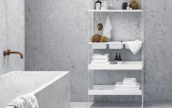 String Furniture String bowl shelf, white