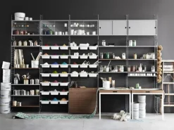 String Furniture String bowl shelf, white