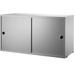 String Furniture String cabinet, 78 x 30 cm, grey