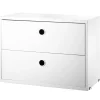 String Furniture String chest with 2 drawers, 58 x 30 cm, white
