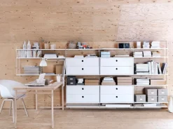 String Furniture String chest with 2 drawers, 58 x 30 cm, white