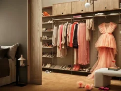 String Furniture String cabinet with flip door, 78 x 30 cm, oak