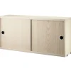 String Furniture String cabinet, 78 x 20 cm, ash