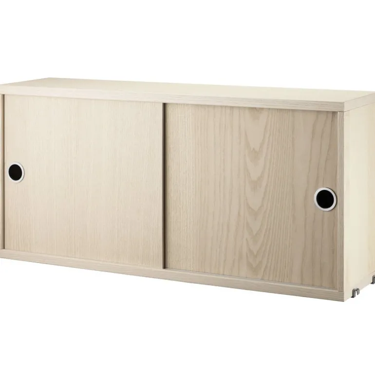 String Furniture String cabinet, 78 x 20 cm, ash
