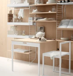 String Furniture String cabinet, 78 x 20 cm, ash