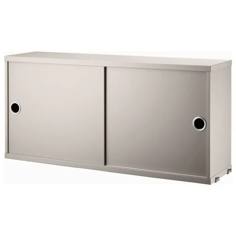 String Furniture String cabinet, 78 x 20 cm, beige